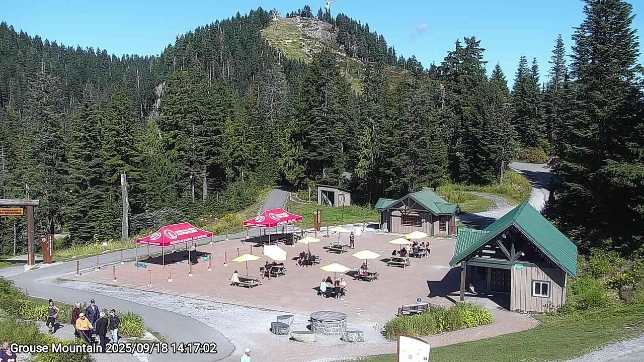 Webcam frame from Grouse Mountain on 2025/09/18
