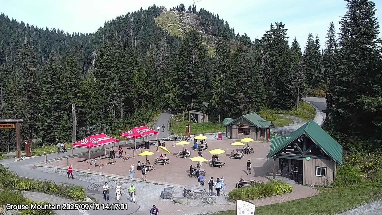Webcam frame from Grouse Mountain on 2025/09/19