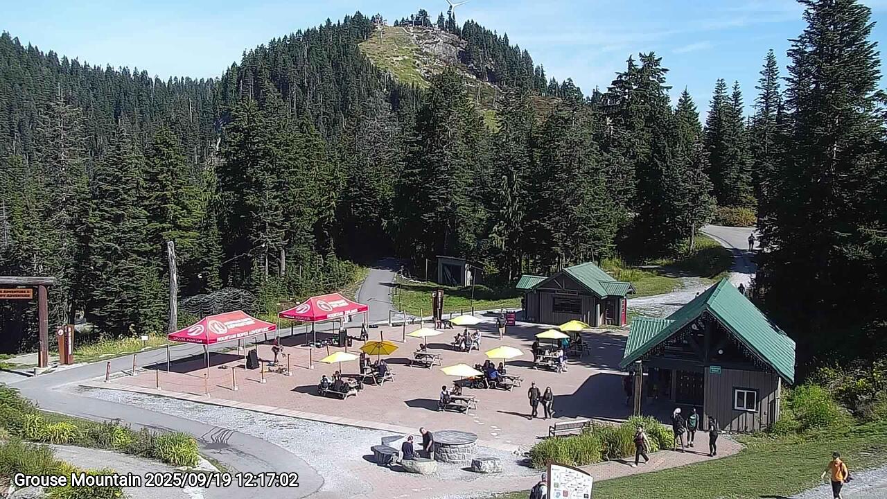 Webcam frame from Grouse Mountain at 2025/09/19 12:00