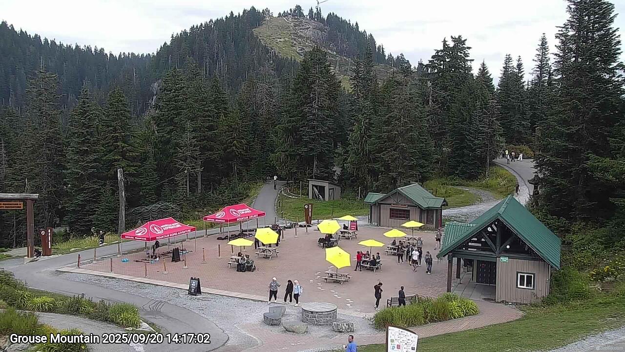 Webcam frame from Grouse Mountain on 2025/09/20