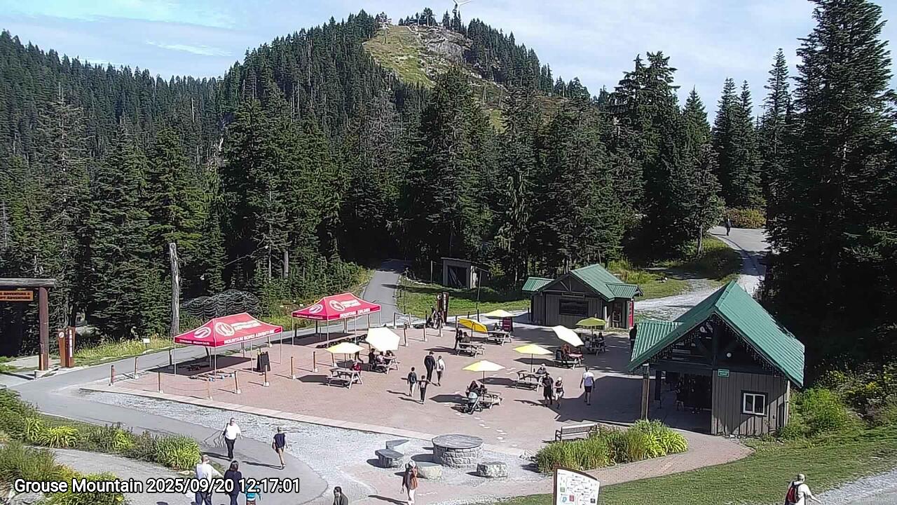 Webcam frame from Grouse Mountain at 2025/09/20 12:00