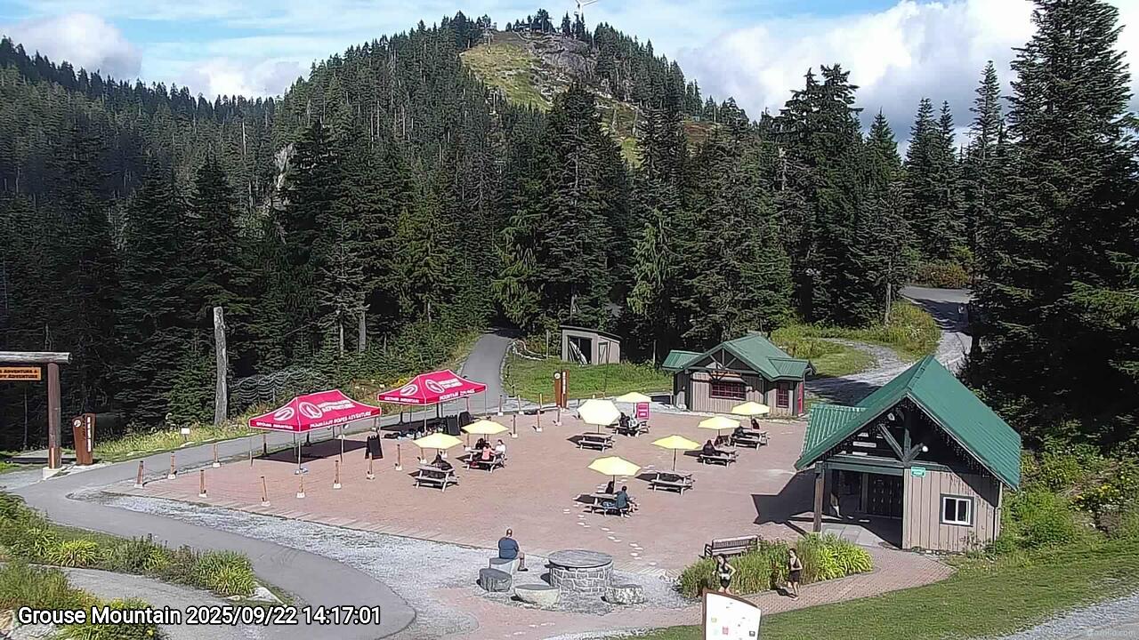 Webcam frame from Grouse Mountain on 2025/09/22