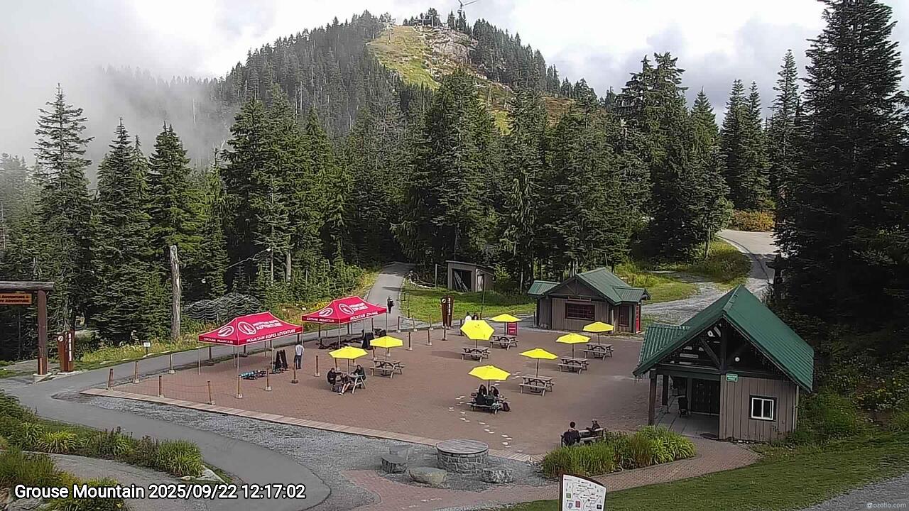 Webcam frame from Grouse Mountain at 2025/09/22 12:00
