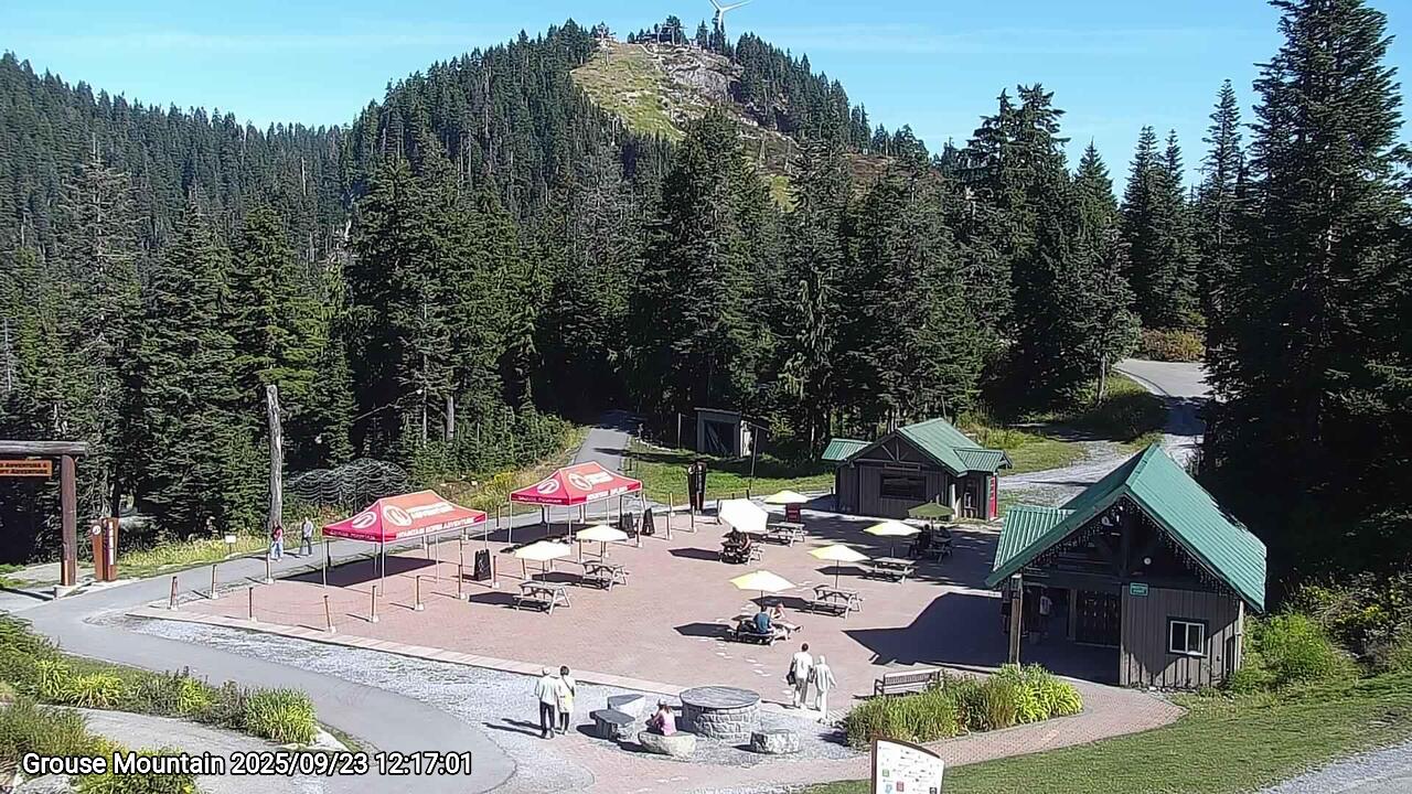 Webcam frame from Grouse Mountain at 2025/09/23 12:00