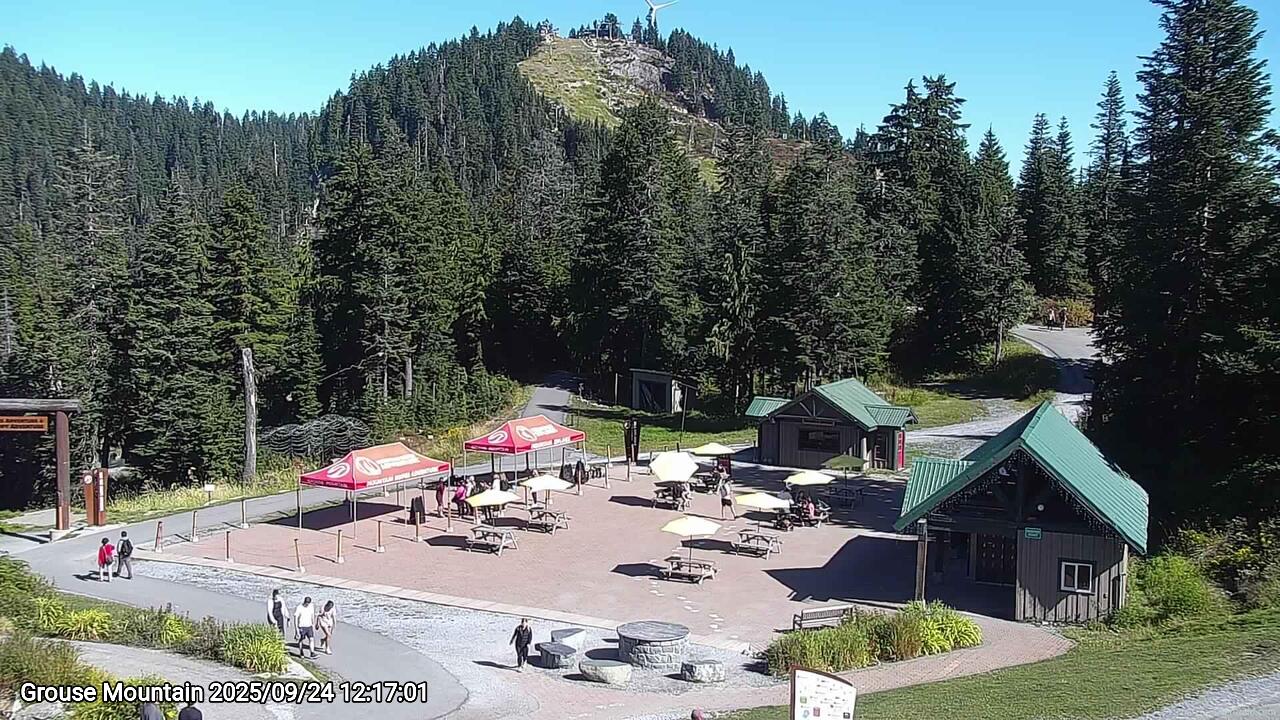 Webcam frame from Grouse Mountain at 2025/09/24 12:00