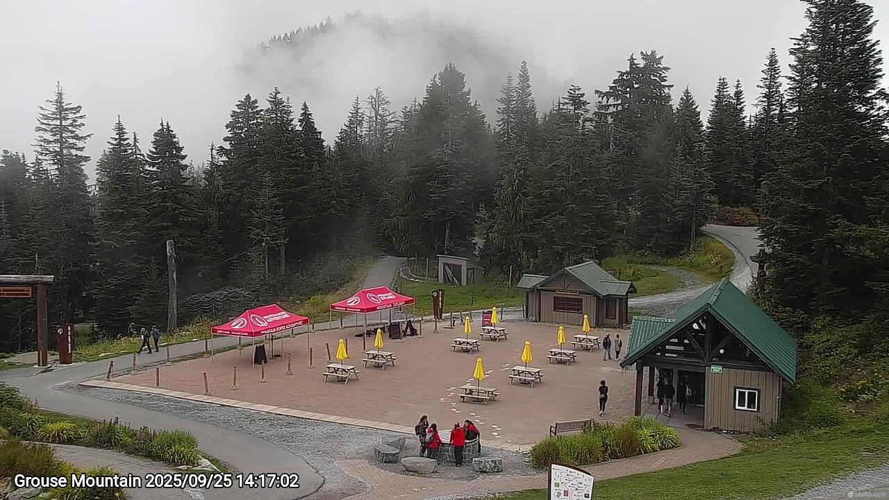 Webcam frame from Grouse Mountain on 2025/09/25