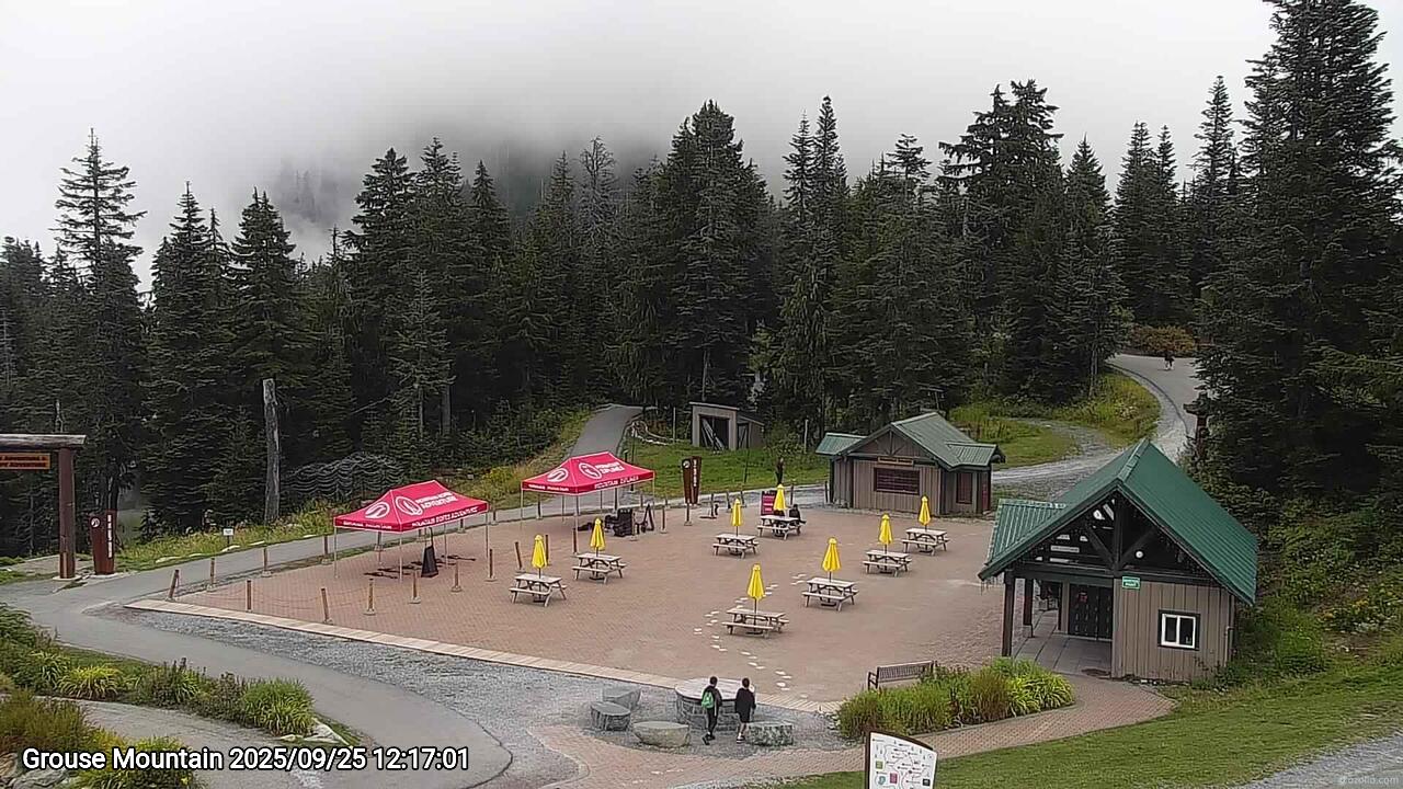 Webcam frame from Grouse Mountain at 2025/09/25 12:00