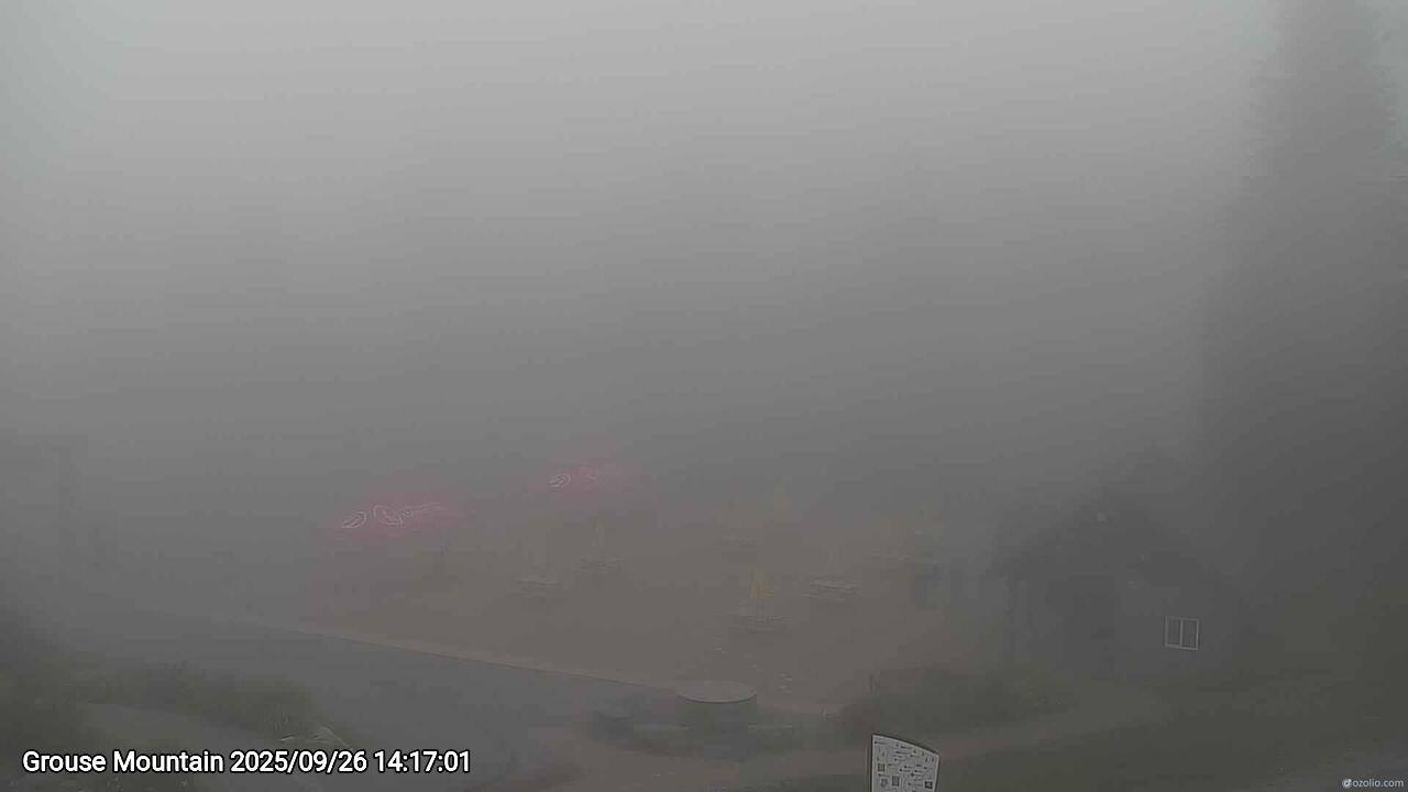 Webcam frame from Grouse Mountain on 2025/09/26
