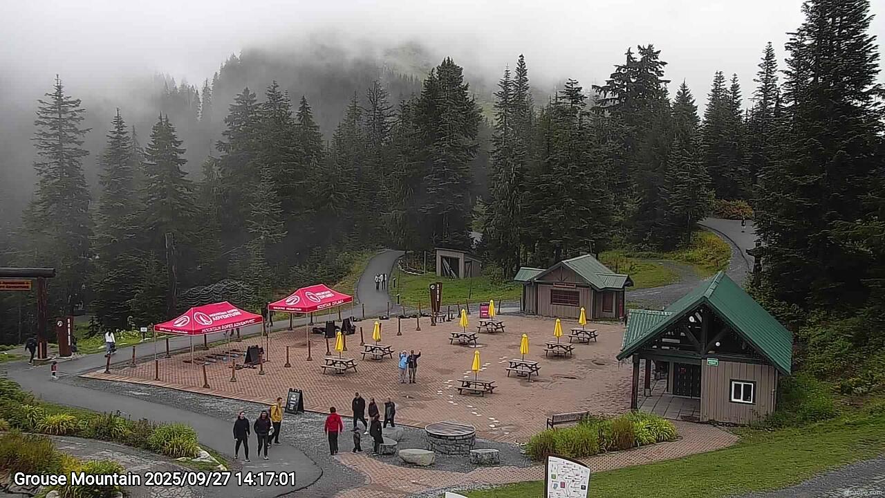 Webcam frame from Grouse Mountain on 2025/09/27