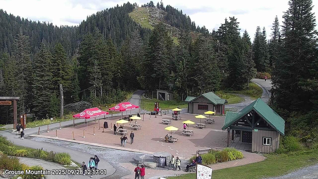 Webcam frame from Grouse Mountain at 2025/09/28 12:00