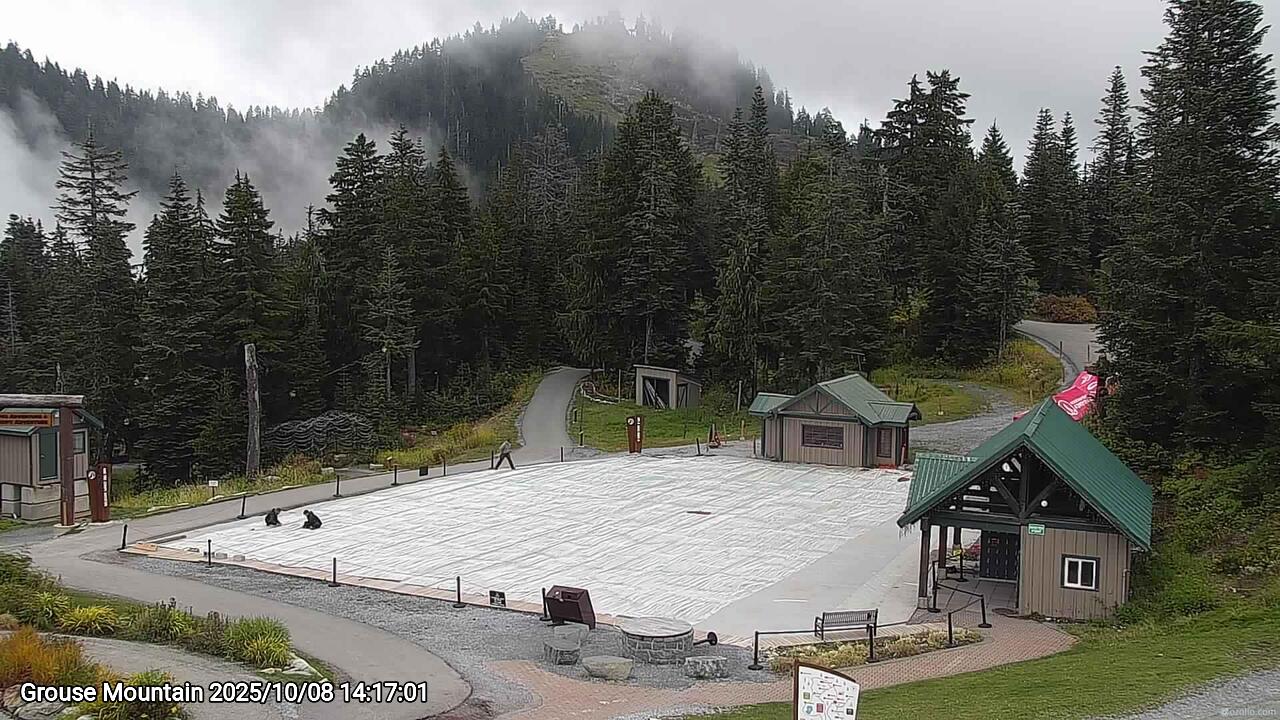 Webcam frame from Grouse Mountain on 2025/10/08