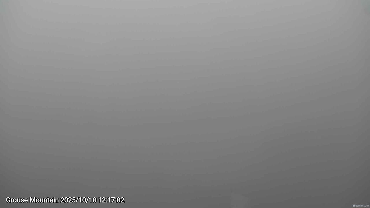 Webcam frame from Grouse Mountain at 2025/10/10 12:00