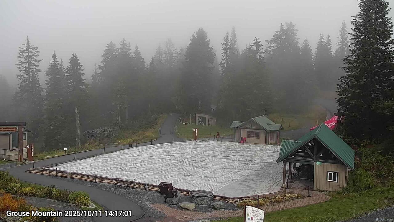 Webcam frame from Grouse Mountain on 2025/10/11
