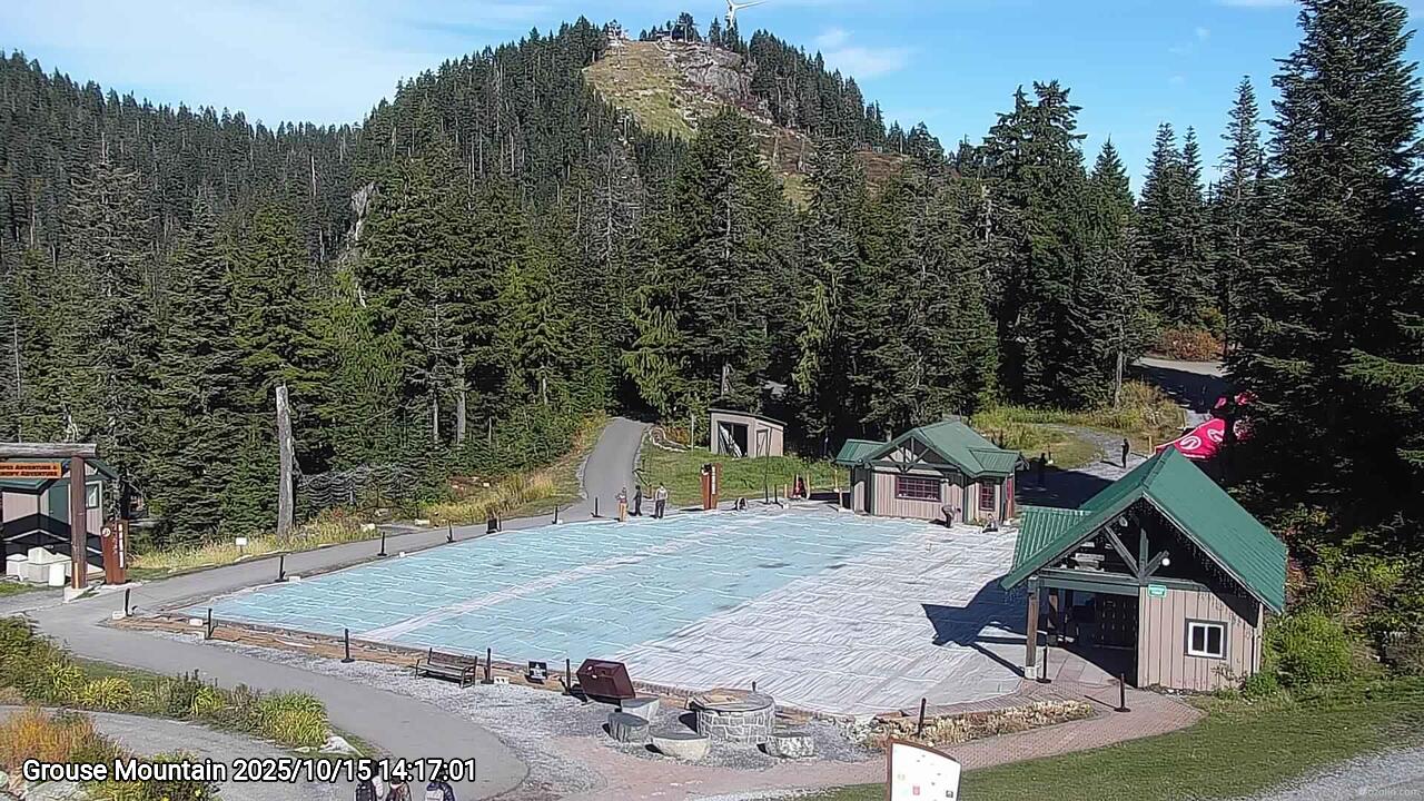 Webcam frame from Grouse Mountain on 2025/10/15