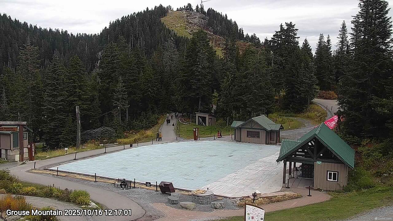 Webcam frame from Grouse Mountain at 2025/10/16 12:00