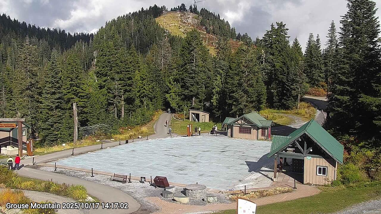Webcam frame from Grouse Mountain on 2025/10/17