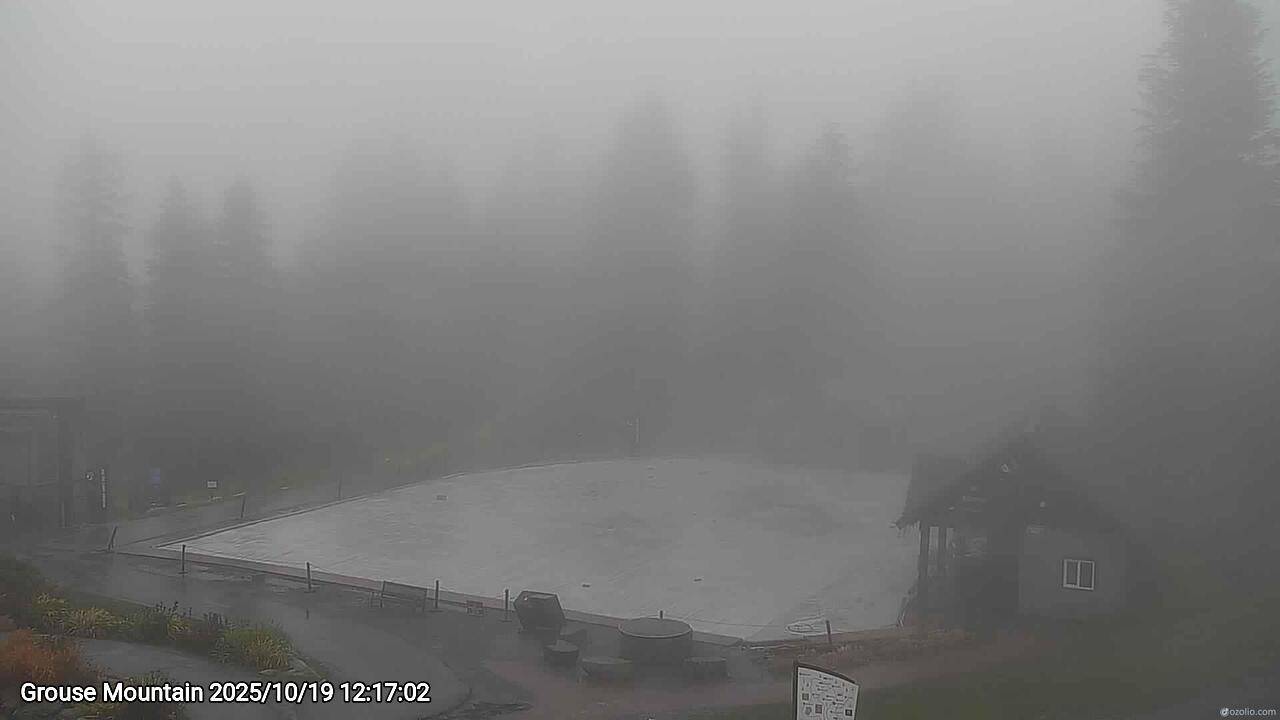 Webcam frame from Grouse Mountain at 2025/10/19 12:00