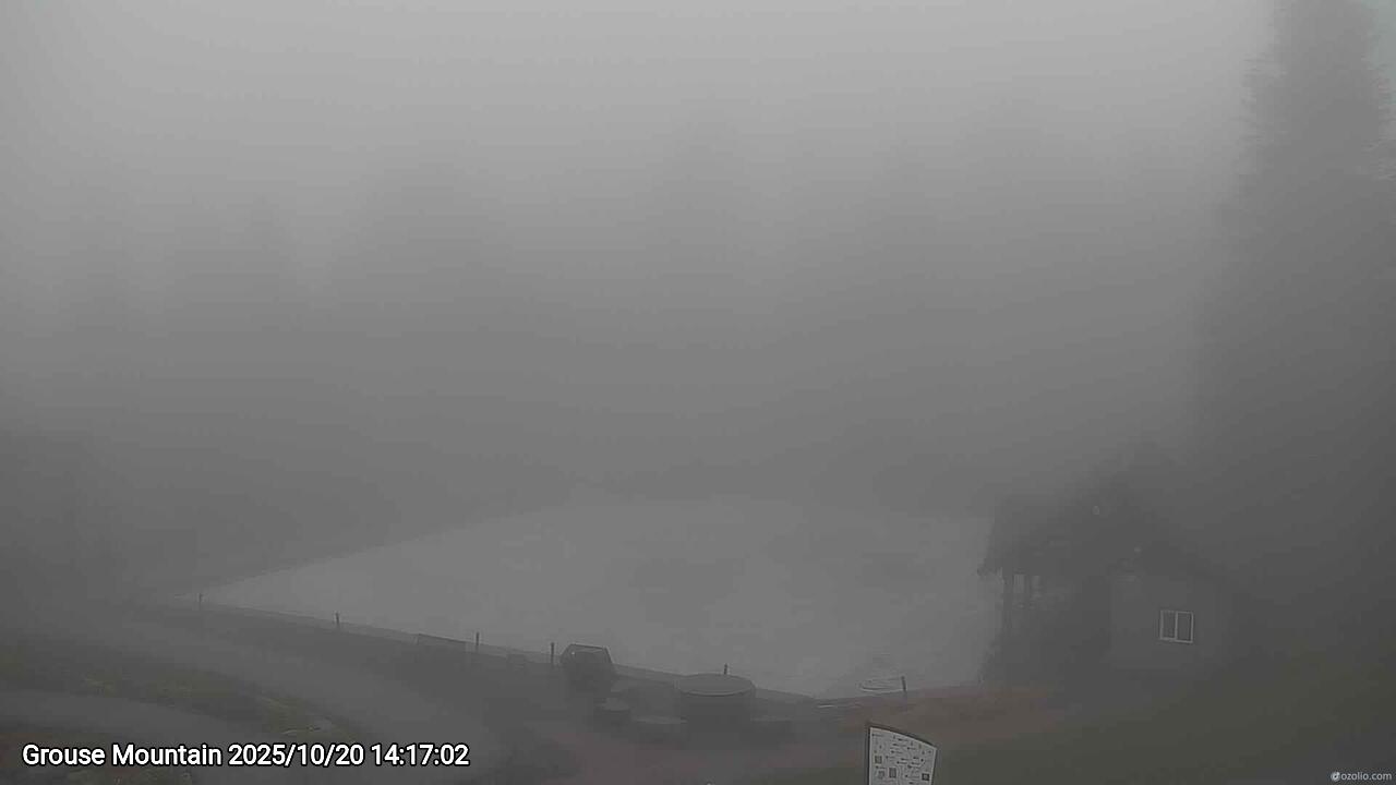 Webcam frame from Grouse Mountain on 2025/10/20
