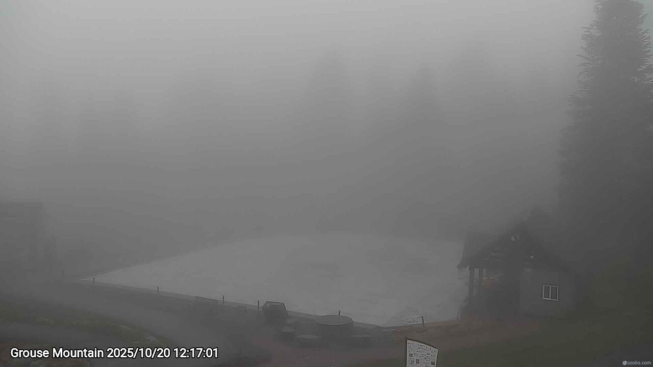 Webcam frame from Grouse Mountain at 2025/10/20 12:00