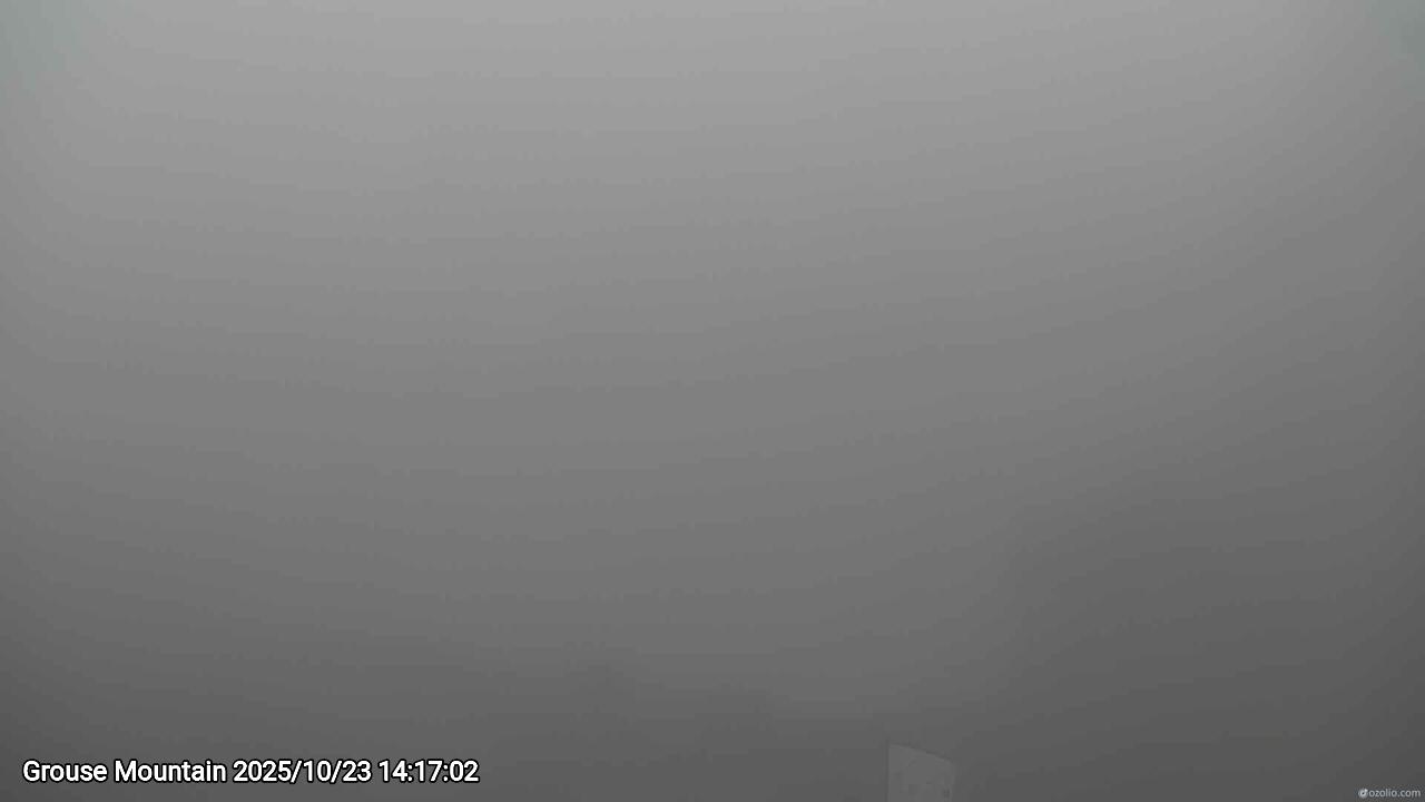 Webcam frame from Grouse Mountain on 2025/10/23