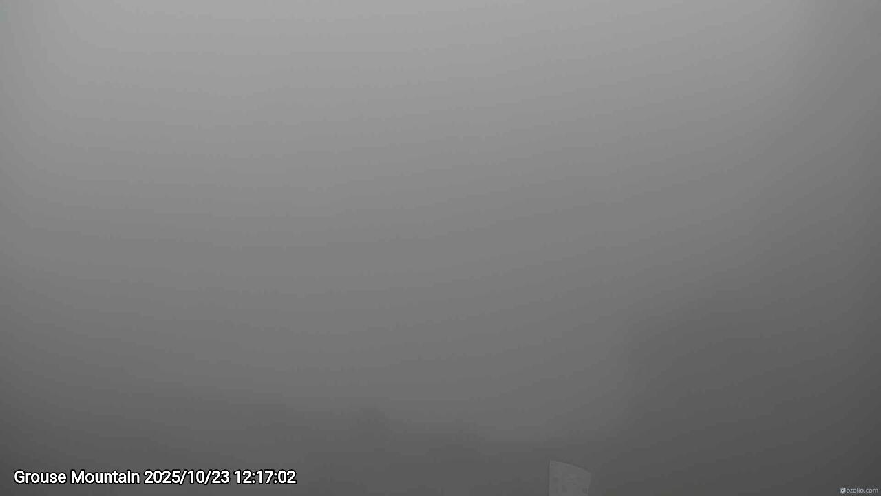 Webcam frame from Grouse Mountain at 2025/10/23 12:00