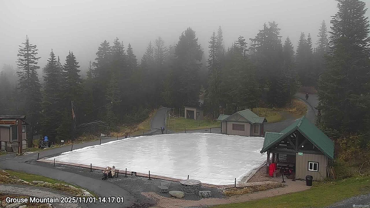 Webcam frame from Grouse Mountain on 2025/11/01