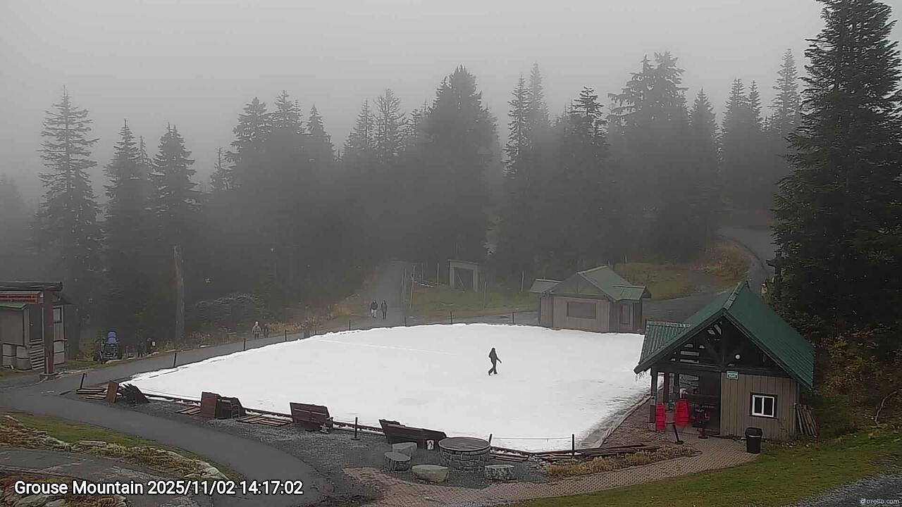 Webcam frame from Grouse Mountain on 2025/11/02