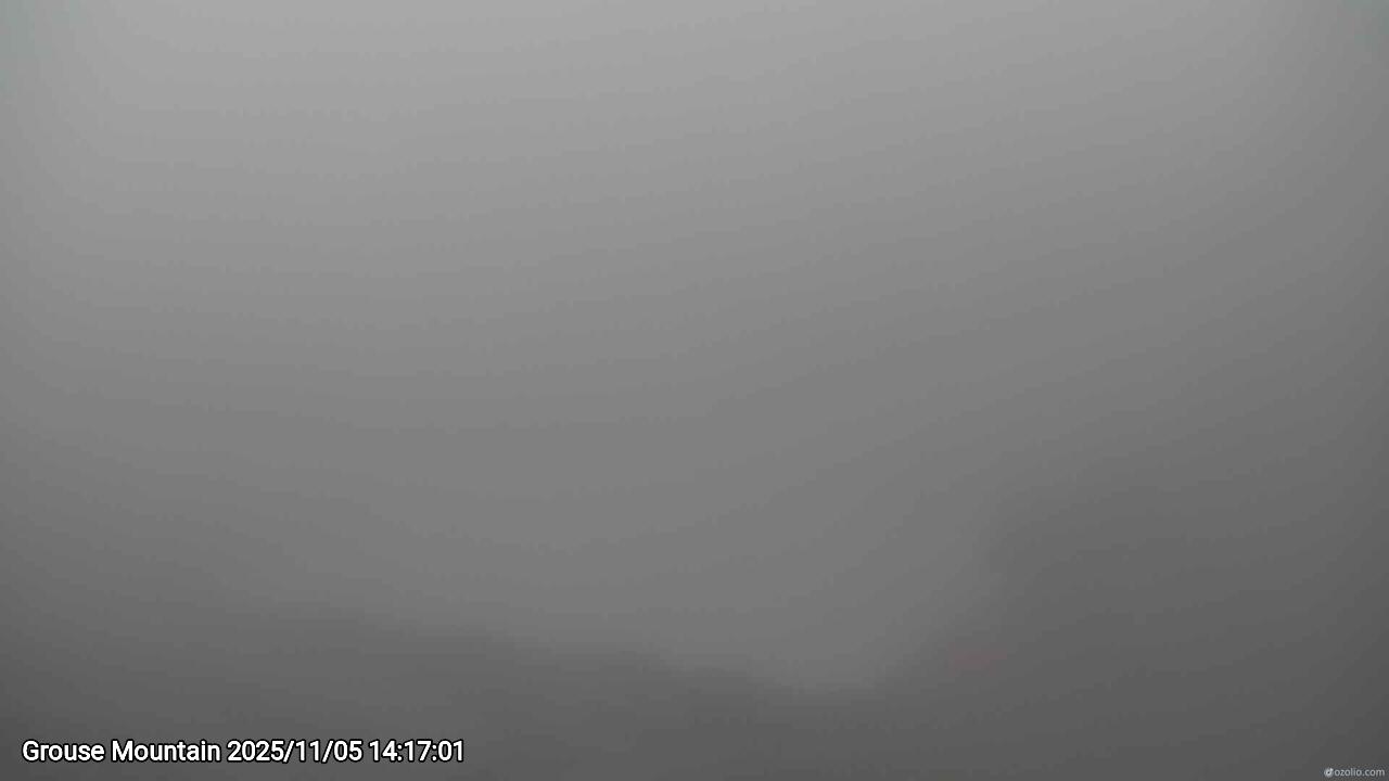 Webcam frame from Grouse Mountain on 2025/11/05
