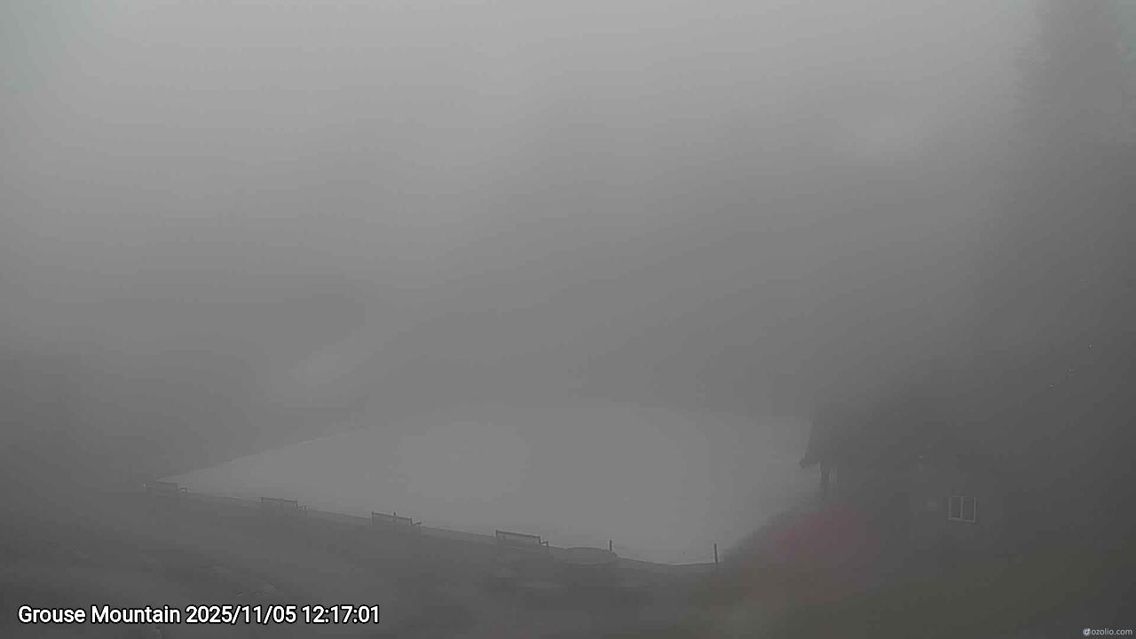 Webcam frame from Grouse Mountain at 2025/11/05 12:00