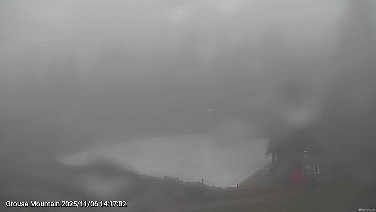 Webcam frame from Grouse Mountain on 2025/11/06