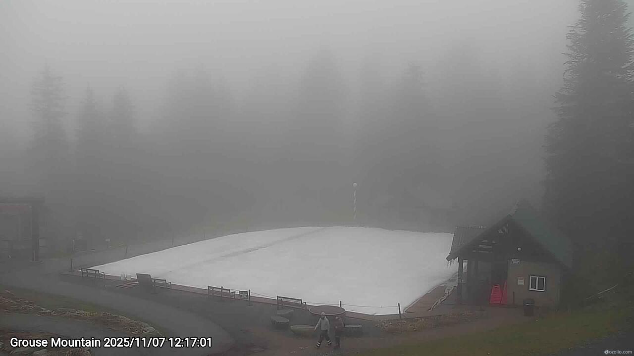 Webcam frame from Grouse Mountain at 2025/11/07 12:00