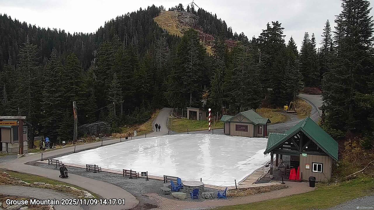Webcam frame from Grouse Mountain on 2025/11/09