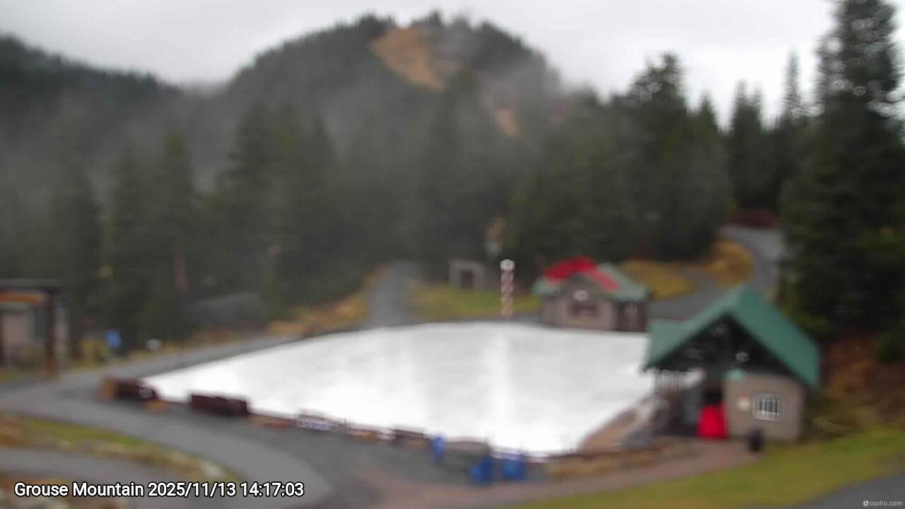 Webcam frame from Grouse Mountain on 2025/11/13