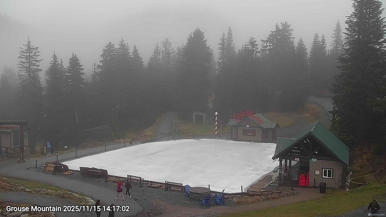Webcam frame from Grouse Mountain on 2025/11/15