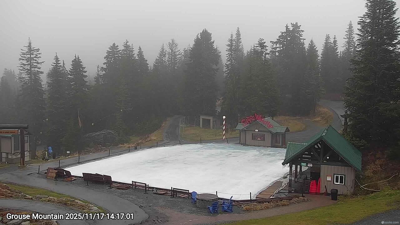 Webcam frame from Grouse Mountain on 2025/11/17
