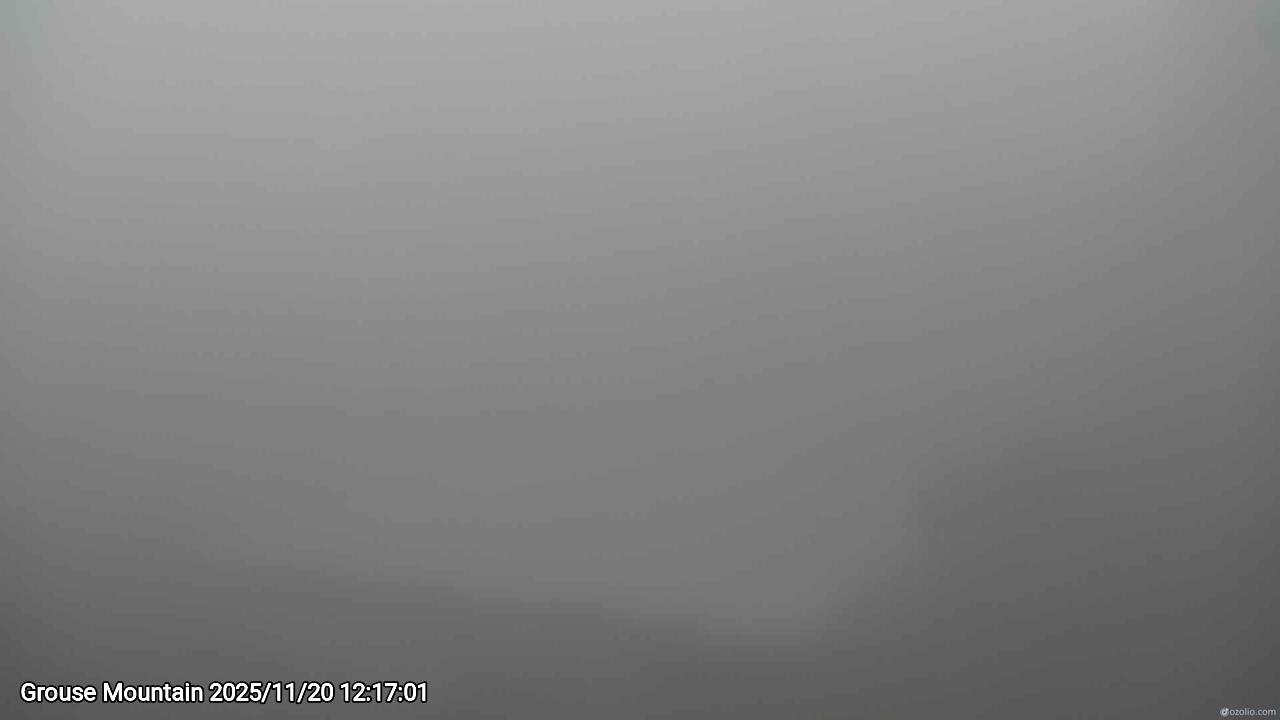 Webcam frame from Grouse Mountain at 2025/11/20 12:00