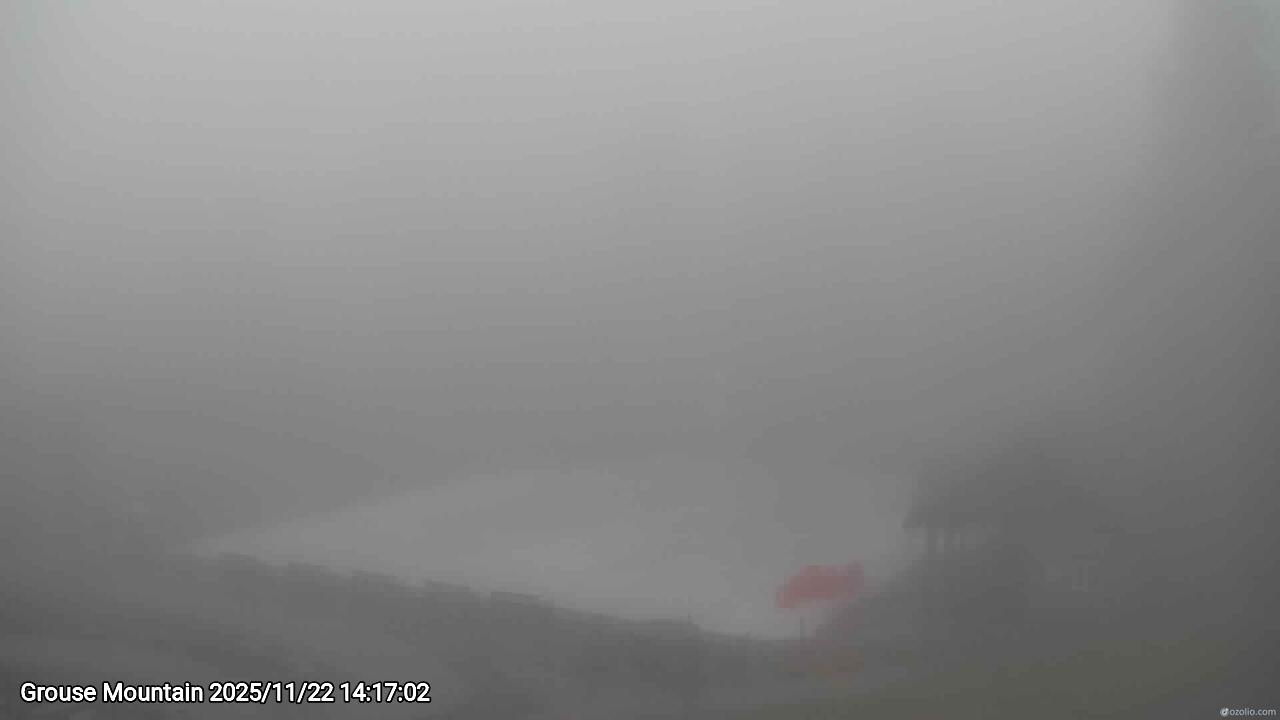 Webcam frame from Grouse Mountain on 2025/11/22