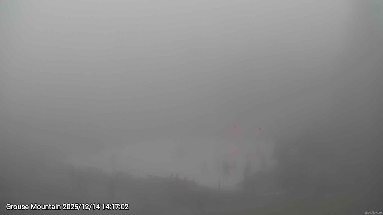 Webcam frame from Grouse Mountain on 2025/12/14