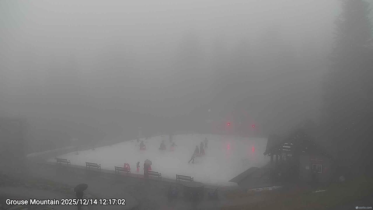 Webcam frame from Grouse Mountain at 2025/12/14 12:00