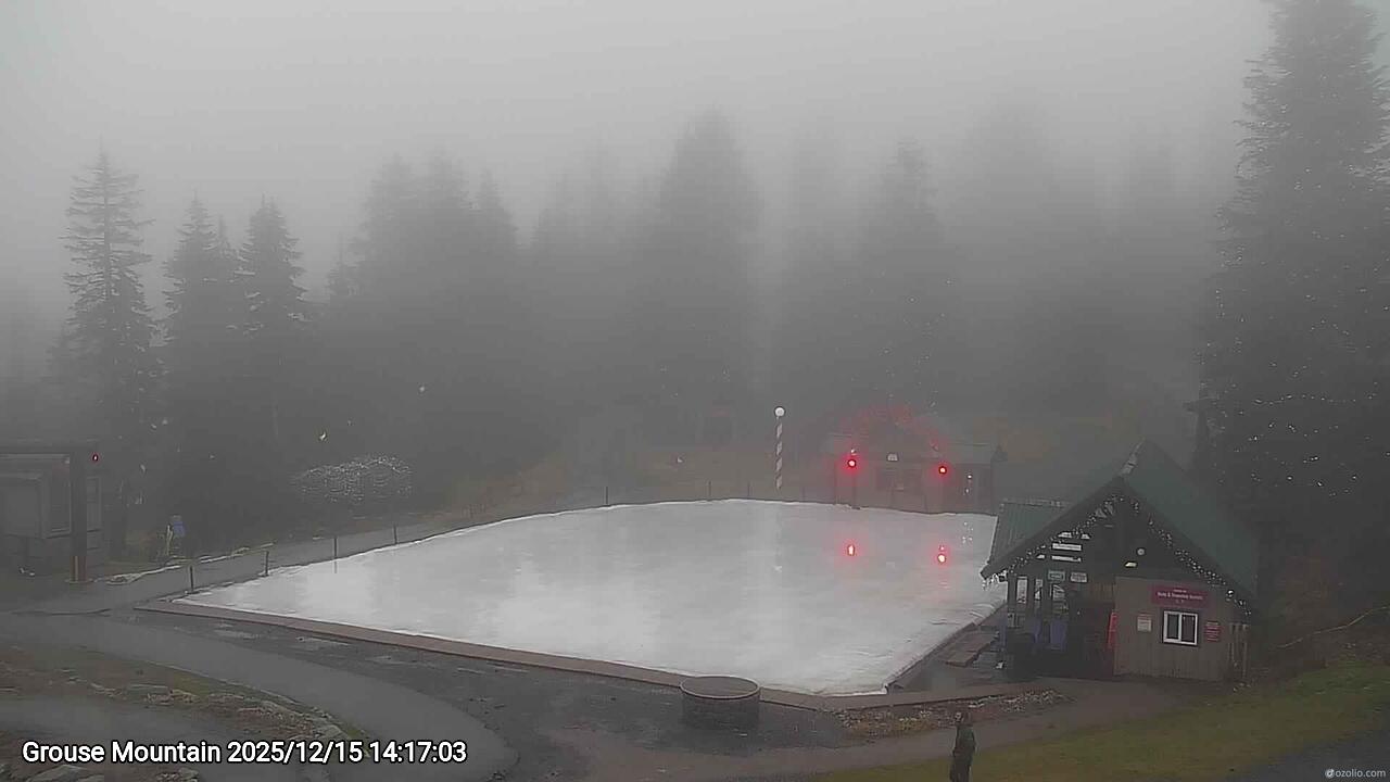 Webcam frame from Grouse Mountain on 2025/12/15