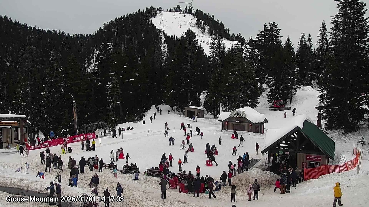 Webcam frame from Grouse Mountain on 2026/01/01