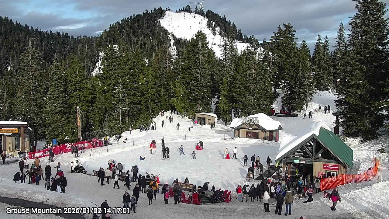Webcam frame from Grouse Mountain on 2026/01/02