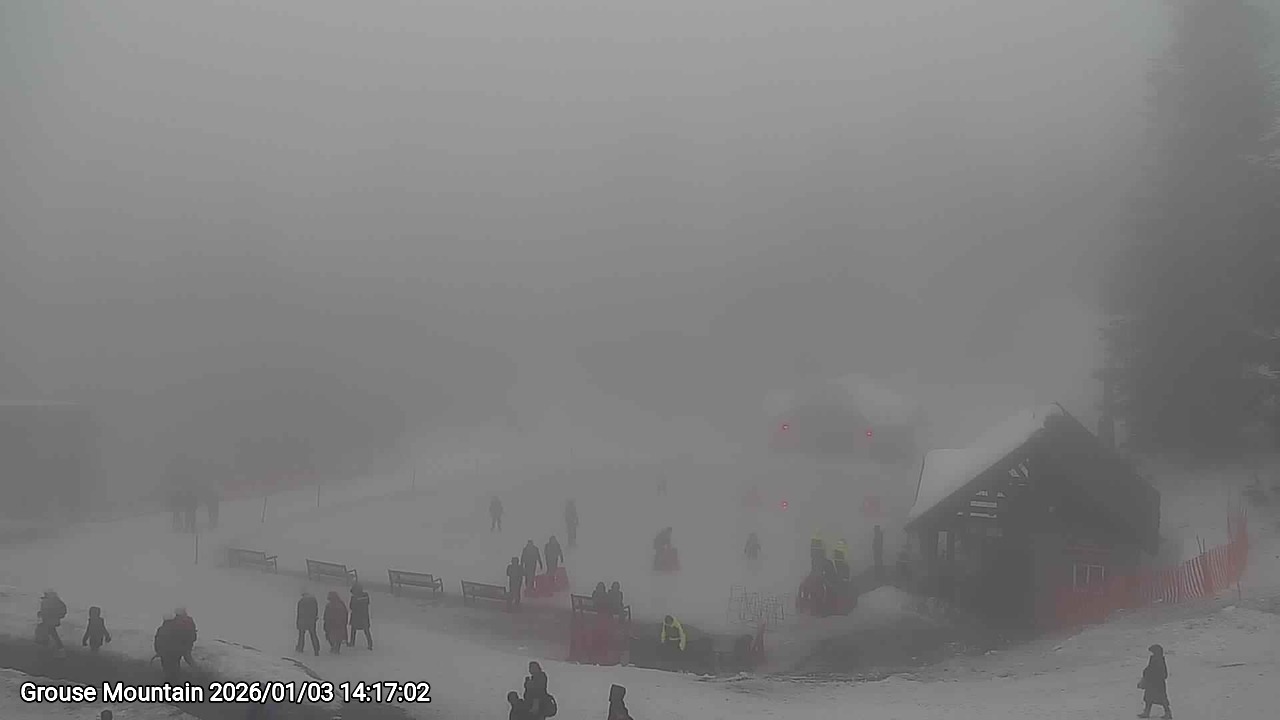 Webcam frame from Grouse Mountain on 2026/01/03