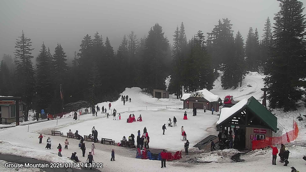 Webcam frame from Grouse Mountain on 2026/01/04