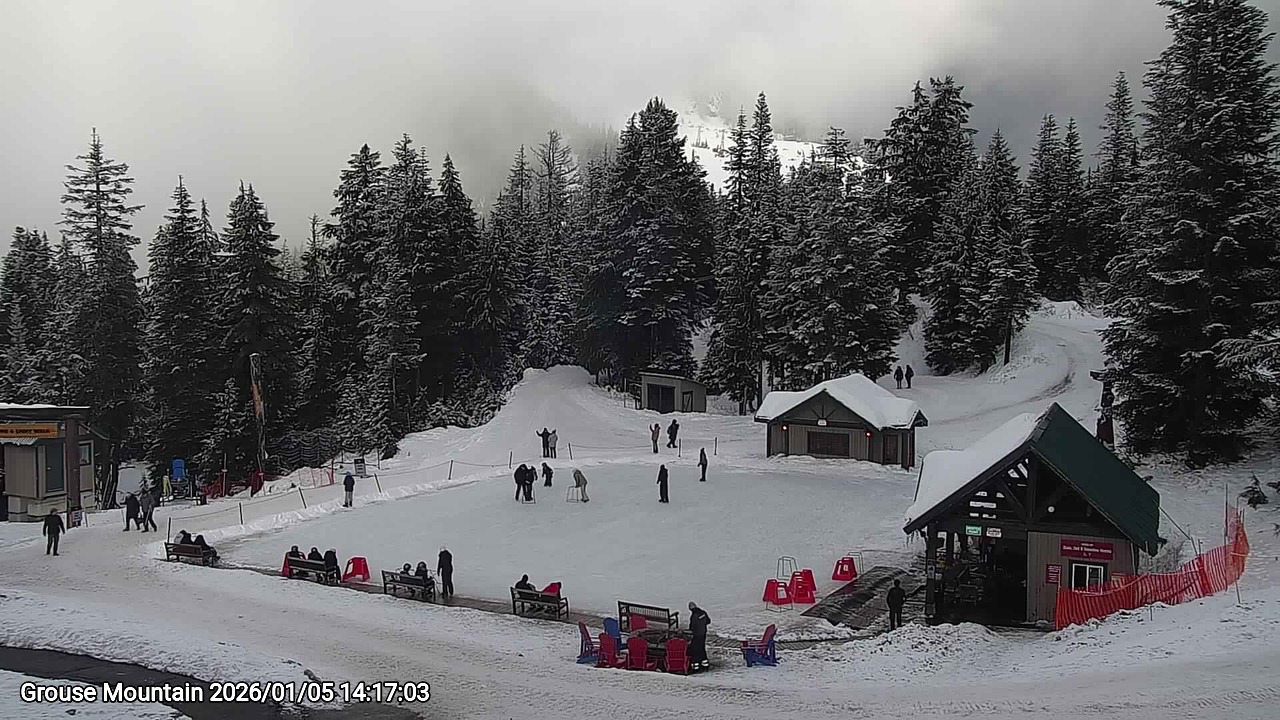 Webcam frame from Grouse Mountain on 2026/01/05