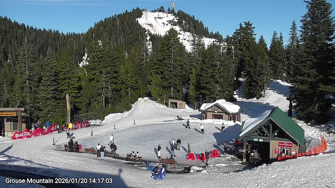 Webcam frame from Grouse Mountain on 2026/01/20