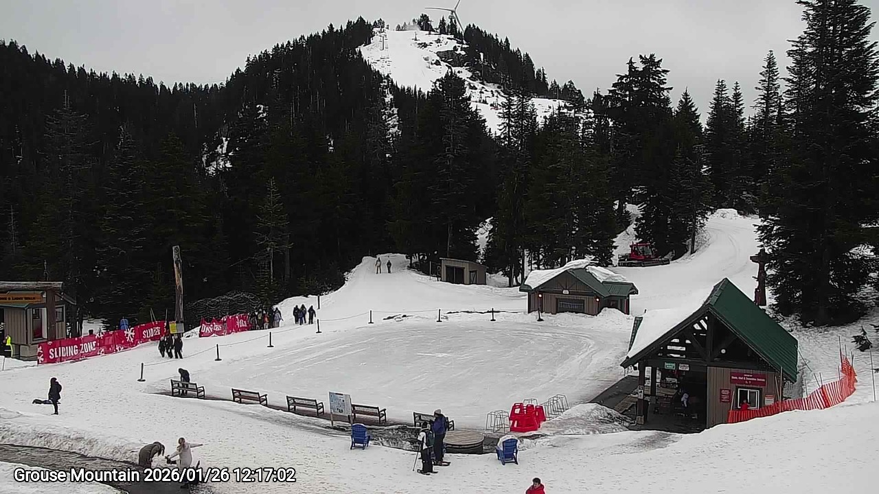 Webcam frame from Grouse Mountain at 2026/01/26 12:00