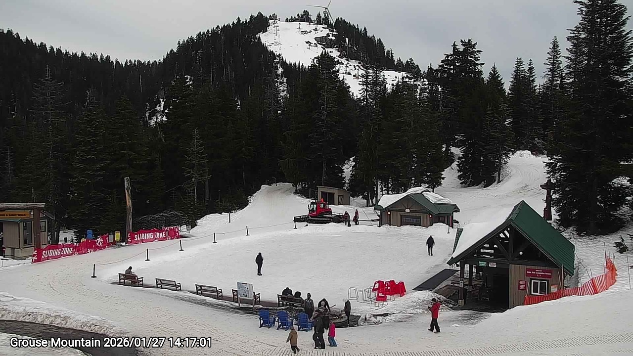 Webcam frame from Grouse Mountain on 2026/01/27