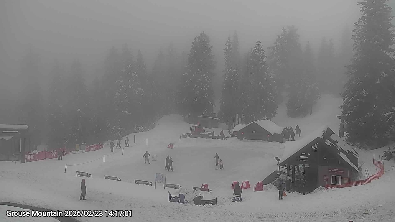 Webcam frame from Grouse Mountain on 2026/02/23