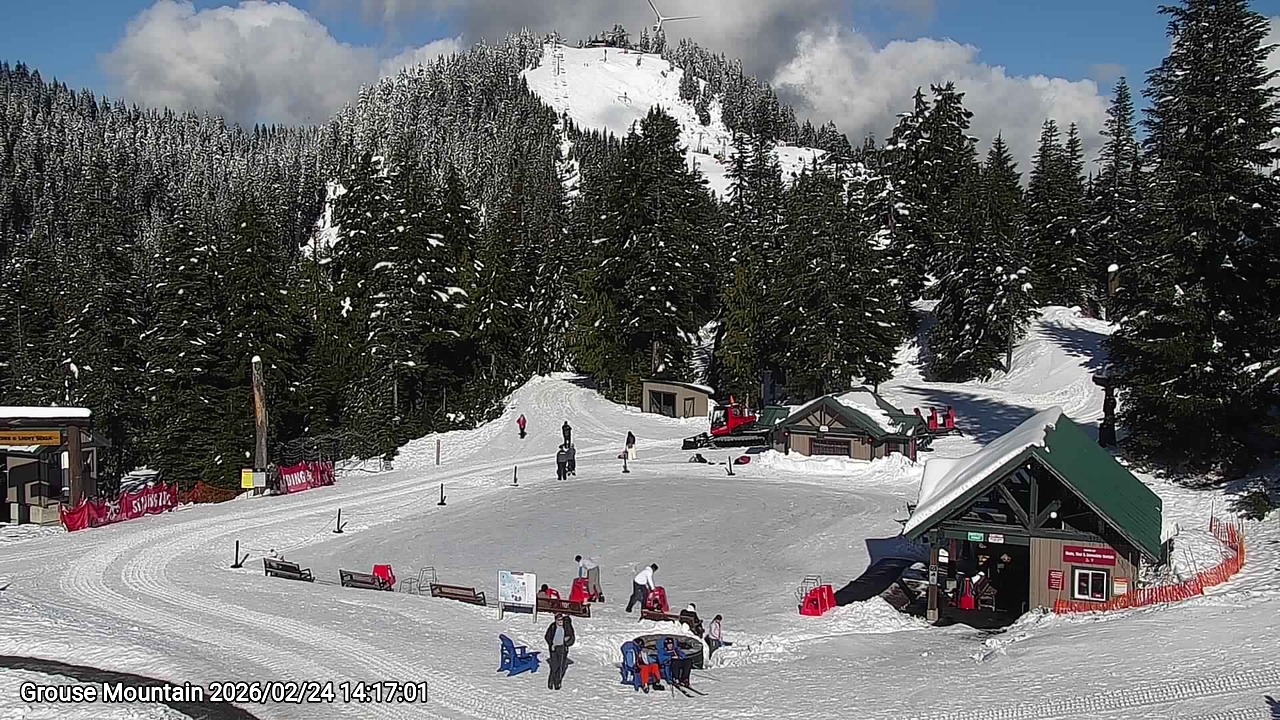 Webcam frame from Grouse Mountain on 2026/02/24